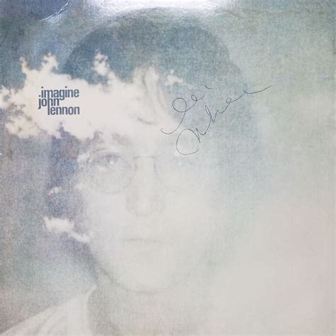 John Lennon Signed Imagine Album Cover