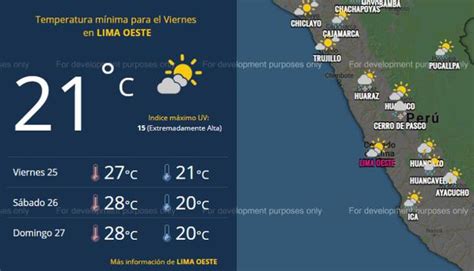 Clima En Lima Pronóstico Del Tiempo De Senamhi Para Hoy Viernes 25 De Enero Del 2019 Lima