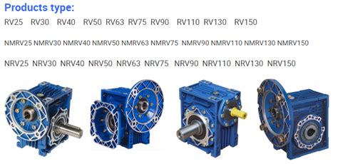 NMRV NRV 063 Series Worm Gear Aluminum Alloy Shell Reducer RV25 RV30