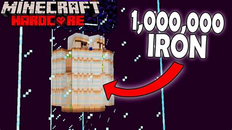 I Farmed Iron In Minecraft Hardcore Youtube