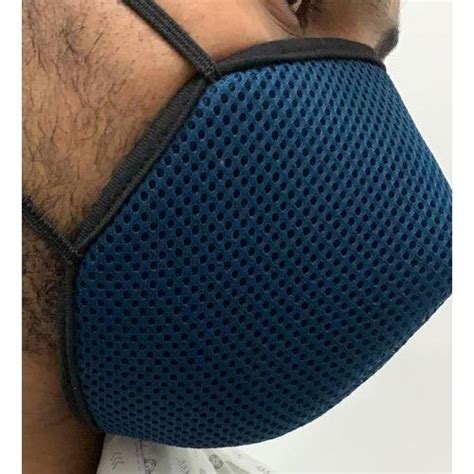 Blue Reusable Anti Pollution Face Mask Number Of Layers At Rs In