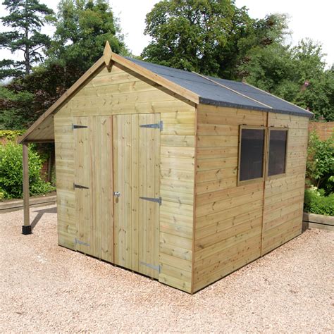 X Shed Plus Champion Heavy Duty Workshop Log Store Double