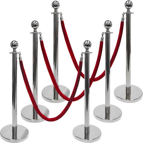 Buy Laz Crowd Control Barrier Stanchions Barrier Poles Posts Queuing