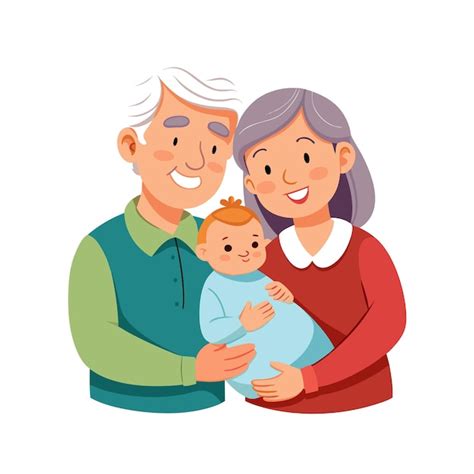 Abuelos Abuela Abuelo Vieja Pareja Viejo Hombre Vieja Mujer Ilustraci N