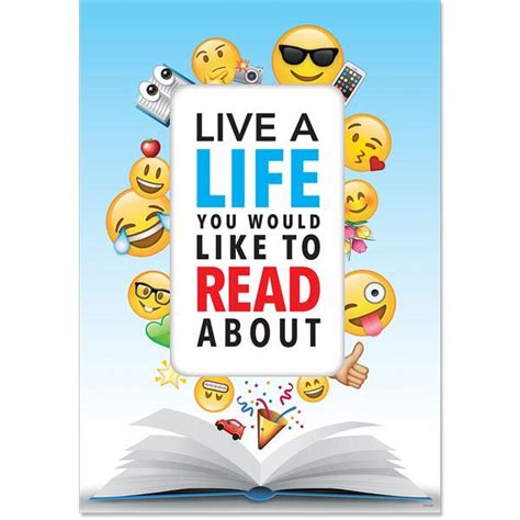 Live a life Emoji Fun Inspire U Poster - Bell 2 Bell