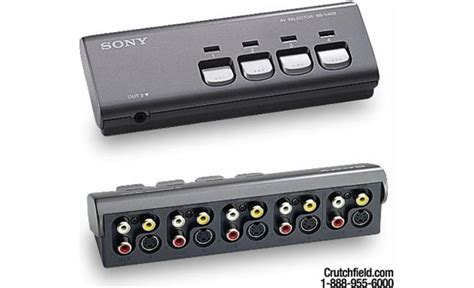 Sony Sb V S Audio Video Selector With S Video Reviews At Crutchfield