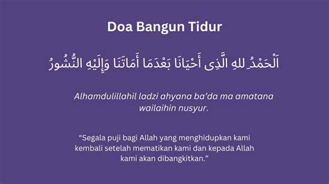 Doa Bangun Tidur Dan Artinya Sesuai Sunnah Rasulullah Saw