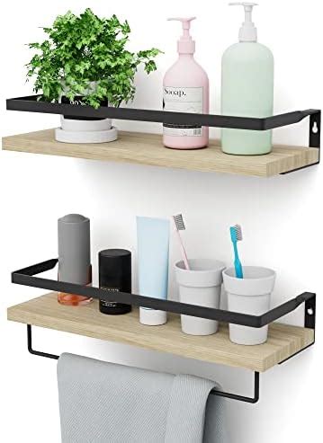 Amazon Himaly Floating Shelves Wall Mounted Bathroom Shelf With