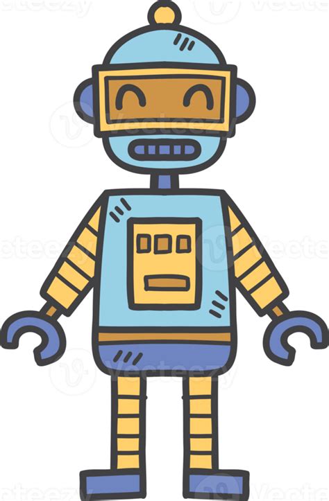 Hand Drawn Robot Toy For Kids Illustration 12665160 Png