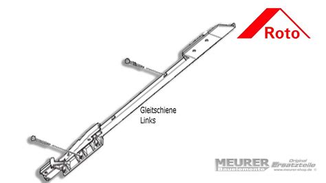 Gleitschiene Links F R Roto Dachfenster X K H Gleitschiene Links X K H