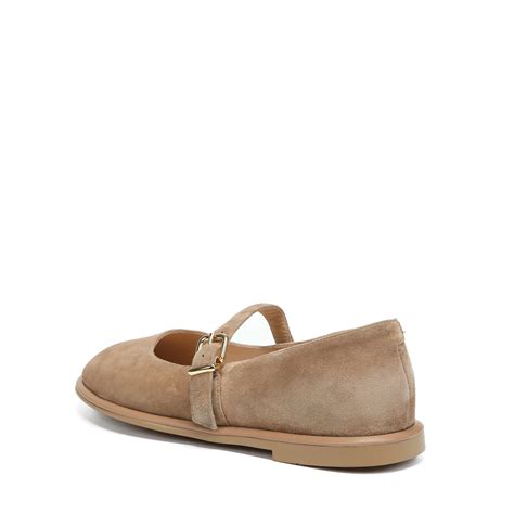 Бежевые туфли Мэри Джейн из натурального велюра VS75-191653 - купить в ...