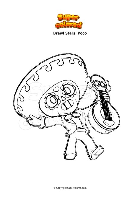 Dessin A Imprimer Brawl Stars Poco Ausmalbilder Brawl Stars Images