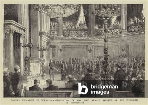Image of Women's Education in Norway, Matriculation of the First Female