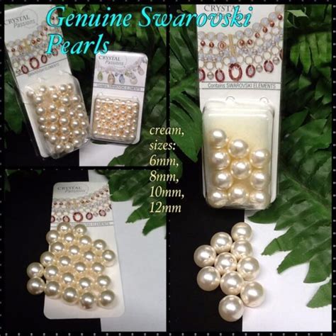 Cream Genuine Swarovski Pearls Craftezonline Arts And Crafts Store