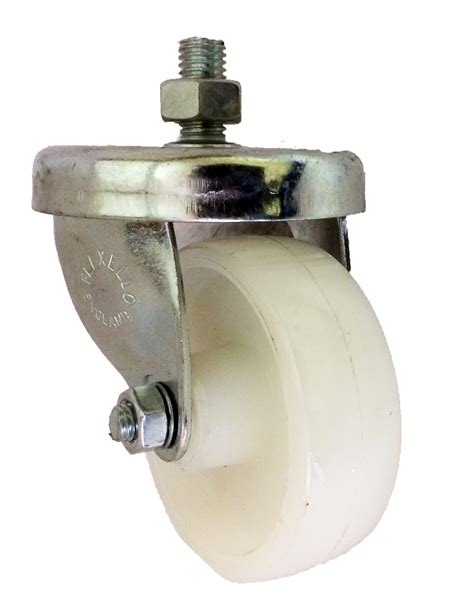 Mm Swivel Castor Kg Capacity Mm Nylon Wheel Plain Bore