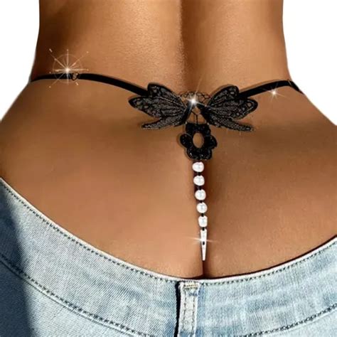 Tanga Sexy Con Perlas De Hilo Y Encaje Hot Ropa Interior Meses sin interés
