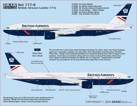 British Airways Landor S Draw Decal