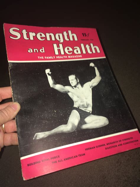 Feb 1935 Strength And Health Magazine Vintage Body Building Muscle