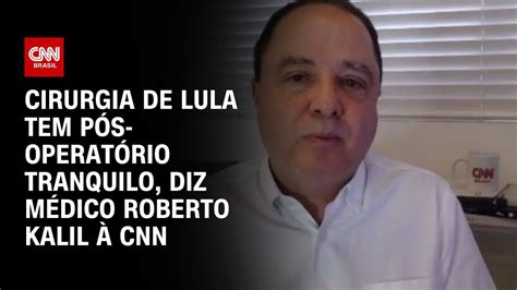 Cirurgia resolve problema de Lula e pós operatório é tranquilo diz Dr