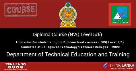 Diploma Course (NVQ Level 5/6) - Department of Technical Education and