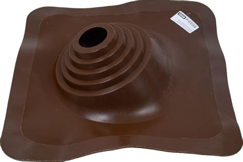 Кровельная угловая проходка Borge №1 (d=75-200, 420x420mm, RAL 8017 ...