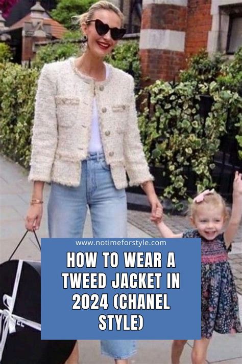 How To Wear A Tweed Jacket In 2024 Chanel Style In 2024 Tweed Jacket