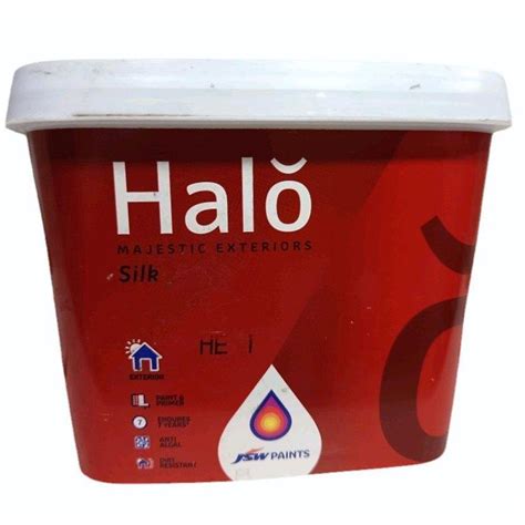 JSW Halo Majestic Exterior Silk Paints Packaging Size 1 Liter At Rs