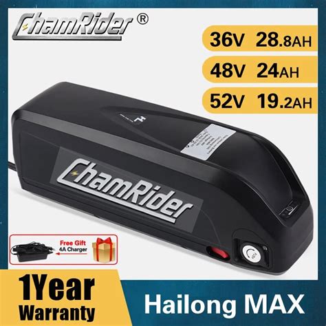 Original V V V Ebike Battery V Ah Hailong Max A Bms W W