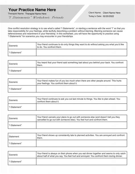 DBT Skills Worksheets Bundle Editable Fillable Printable