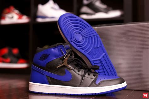 2001 Air Jordan 1 Retro Black/Royal Blue : Ward 1 Design