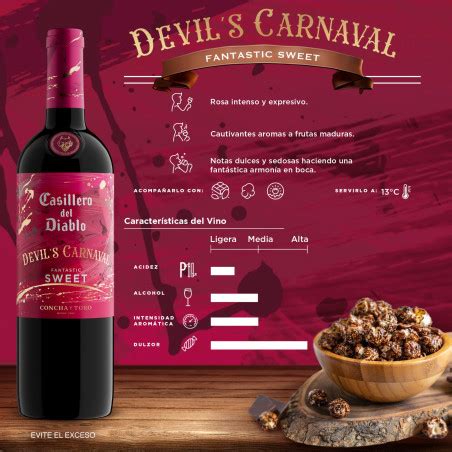 Casillero Del Diablo Devil S Carnaval Fantastic Sweet De 750 Ml Vino Tinto