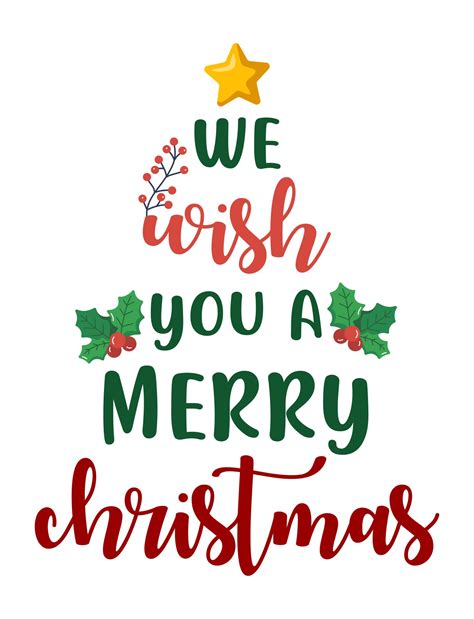 Merry Christmas Stencil 15 Free Pdf Printables Printablee