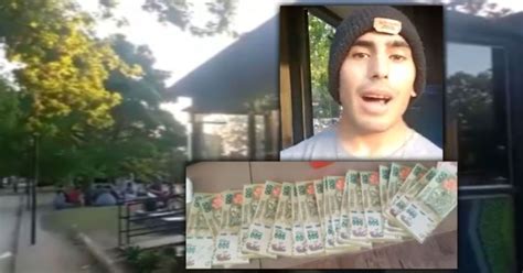 VIDEO Encontró una billetera con 13 000 pesos en el Parque San Martín