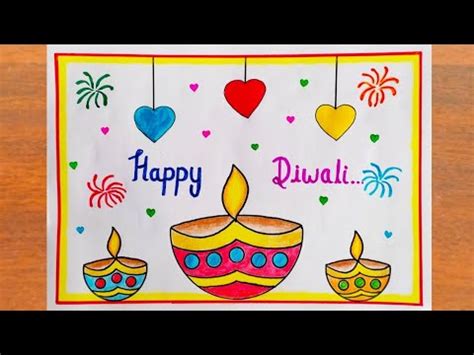 Get Creative this Diwali with Stunning Greeting Card Drawings - Try Now!