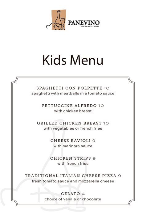 Kids Menu | Family-Friendly Italian Dining in San Diego