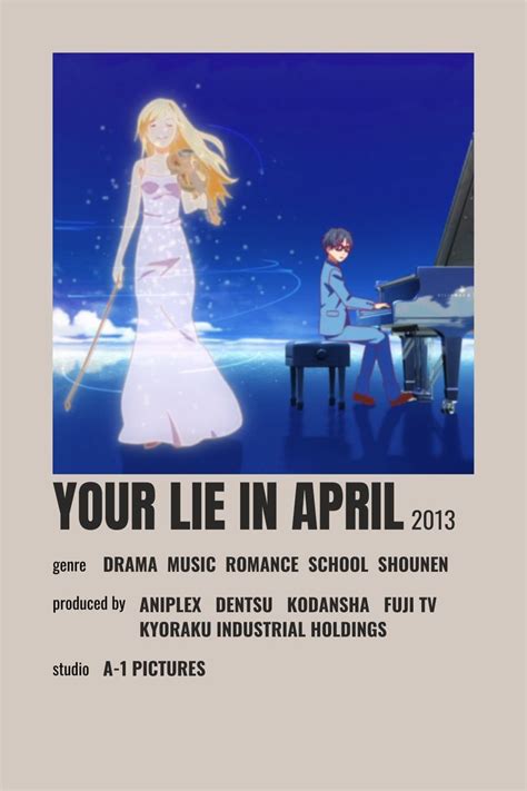 Your Lie In April Minimalist Poster