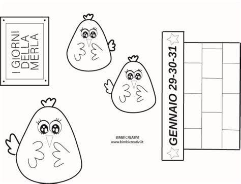 Lavoretto Sui Giorni Della Merla Bimbi Creativi