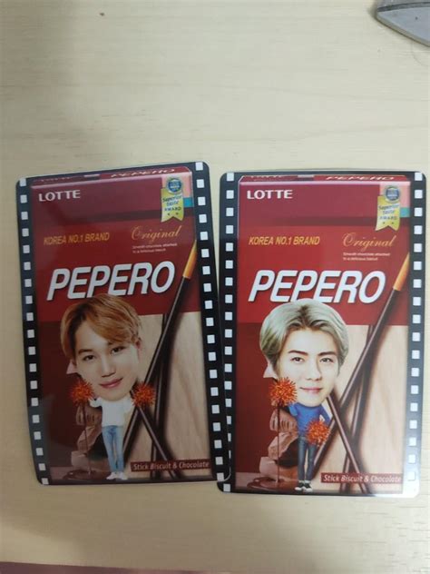 Exo Pepero Sticker Set Hobbies And Toys Memorabilia And Collectibles K