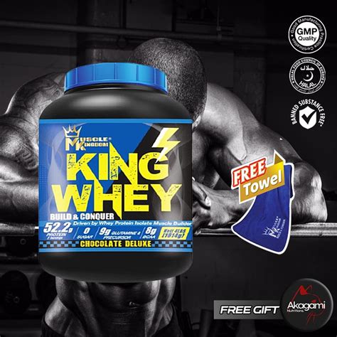 Muscle Kingdom King Whey Kg Muscle Mass Zero Sugar Free Towel