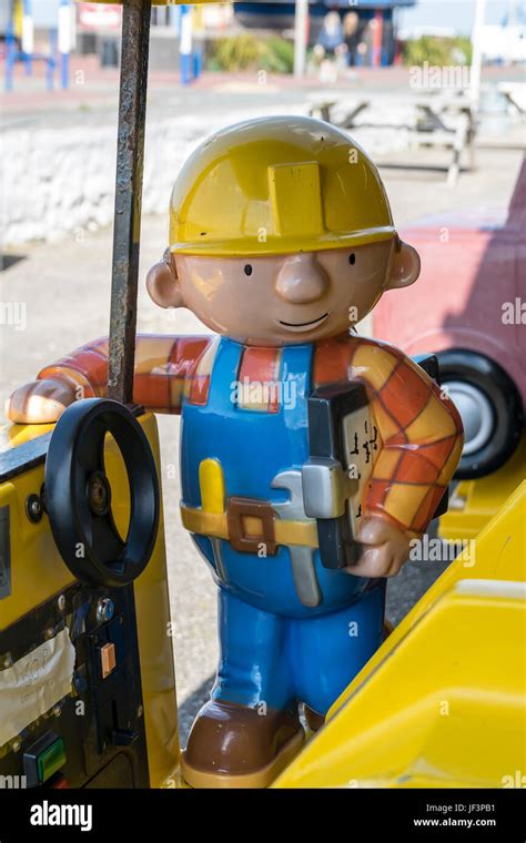 Bob The Builder Childrens Seaside Amusement Ride Stock Photo 146986197