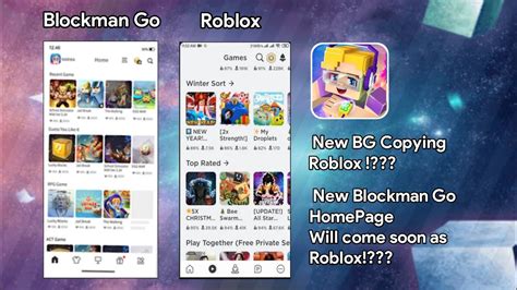 New Blockman Go Home Page Copying Roblox Blockman Go Youtube