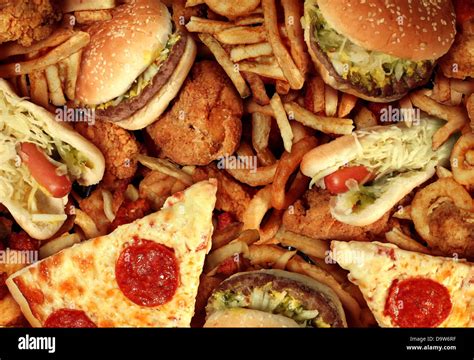 Fast Food Concept With Greasy Fried Restaurant Take Out As Onion Rings