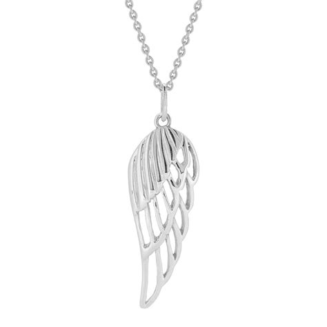 Silver Plated Angel Wing Necklace Alchemy Adjustable Pendant Necklace