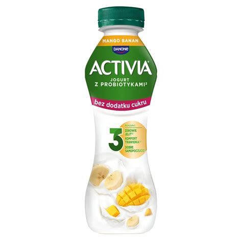 Activia Jogurt Bez Dodatku Cukru Mango Banan 270 G Zakupy Online Z