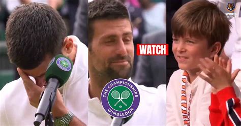 Djokovic Crying Emotional Djokovic Wimbledon Final Djokovic