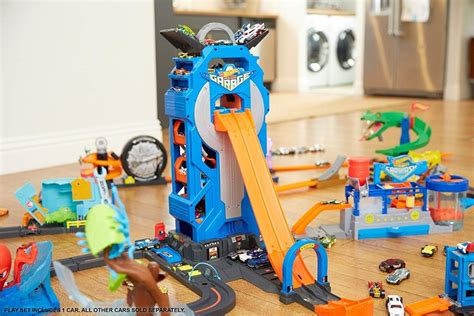 Hot Wheels City Mega Garage Giratorio Mattel 1 399 00 En Mercado Libre