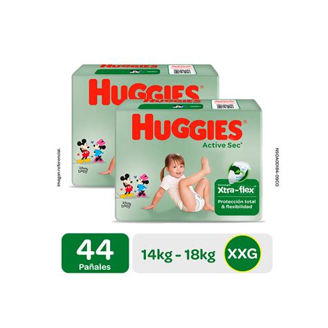 Pa Al Huggies Active Sec Talla Xxg Bolsa Un Duopack Boticas