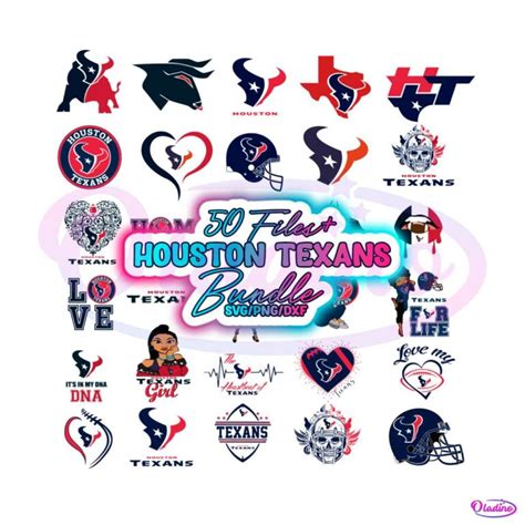 Houston Texans Svg Nfl Team Svg Bundle Cutting Files