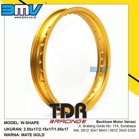 Jual Velg Almini Tdr W Shape Ukuran Ring Matte Gold Di Lapak