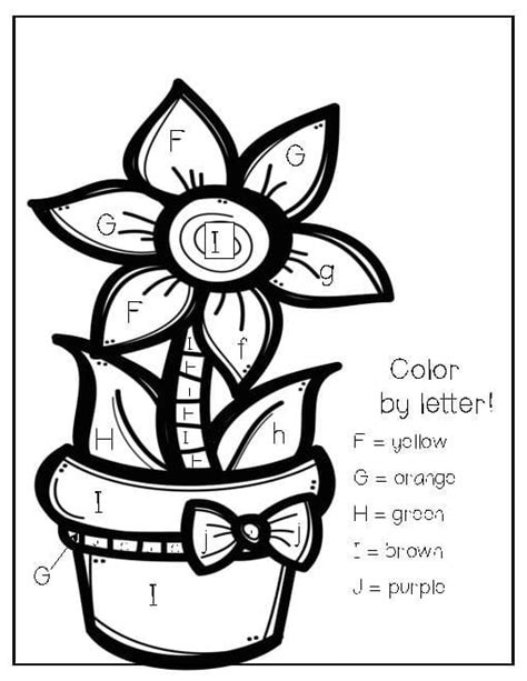 Color By Letters Worksheet Coloring Page Free Printable Coloring